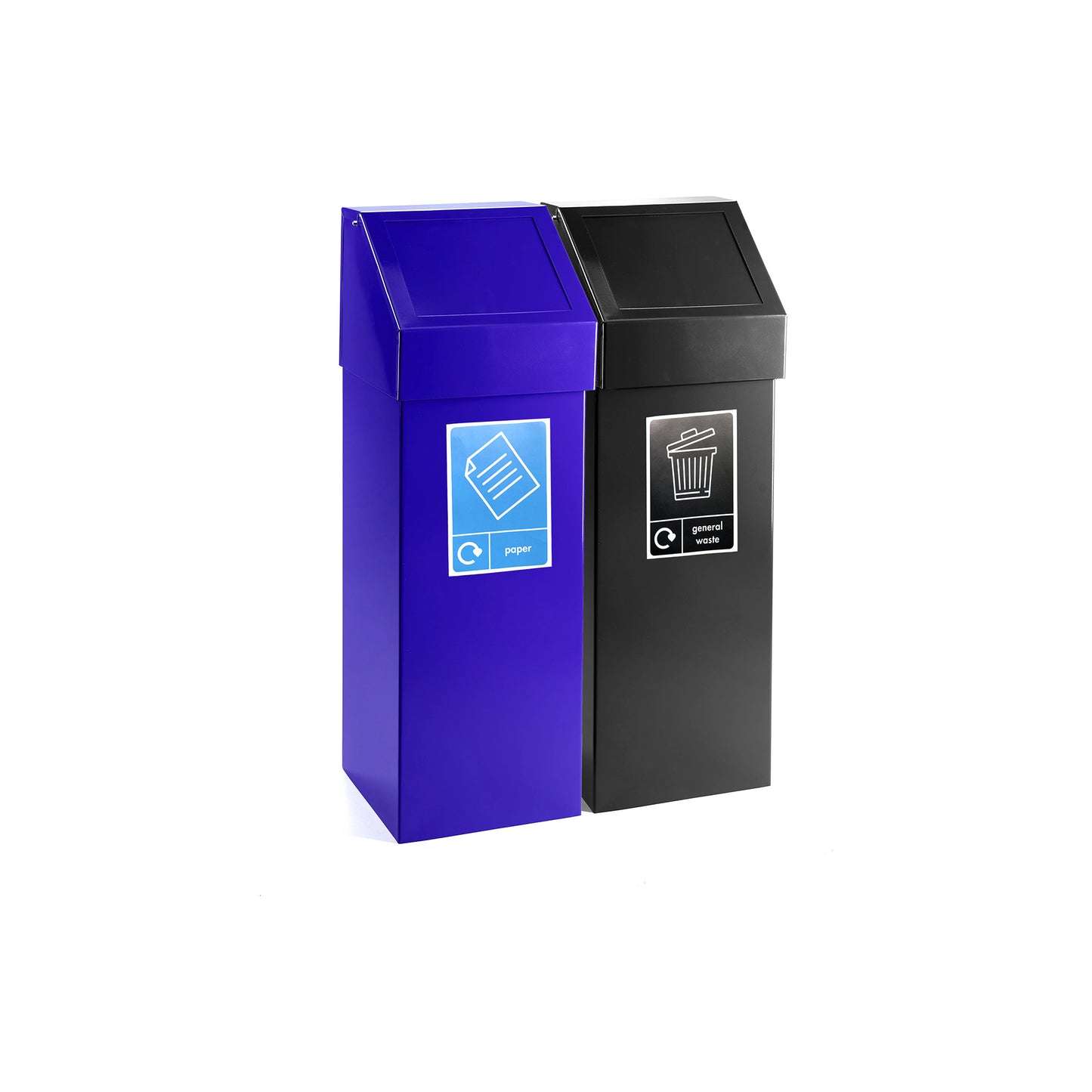 BinLogic UK: 60L Fire-Retardant Steel Push Bin