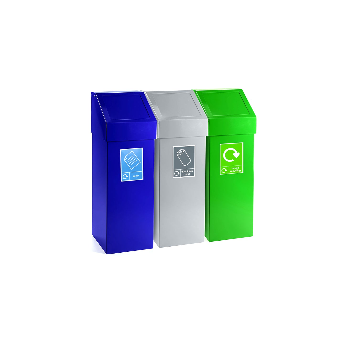 BinLogic UK: 60L Fire-Retardant Steel Push Bin