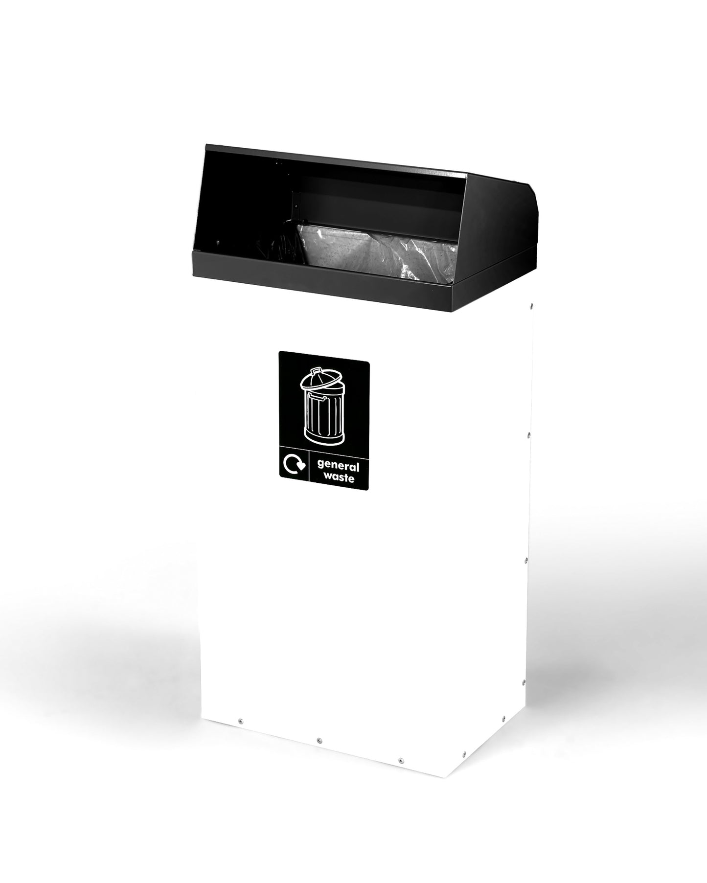 BinLogic UK: 60L Steel Recycling Bin with Open Aperture