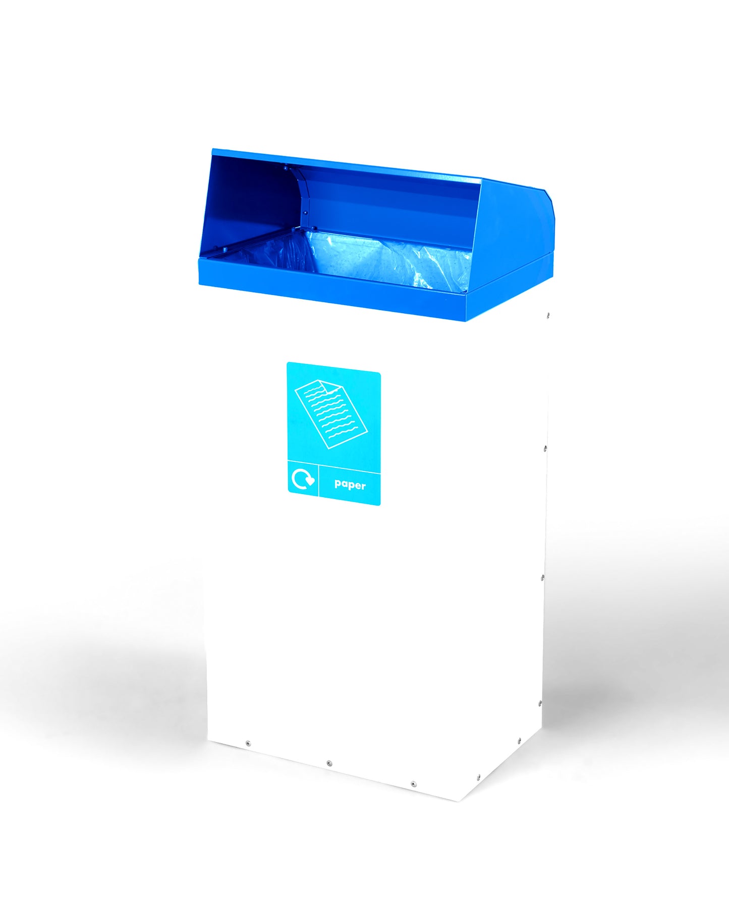 BinLogic UK: 60L Steel Recycling Bin with Open Aperture