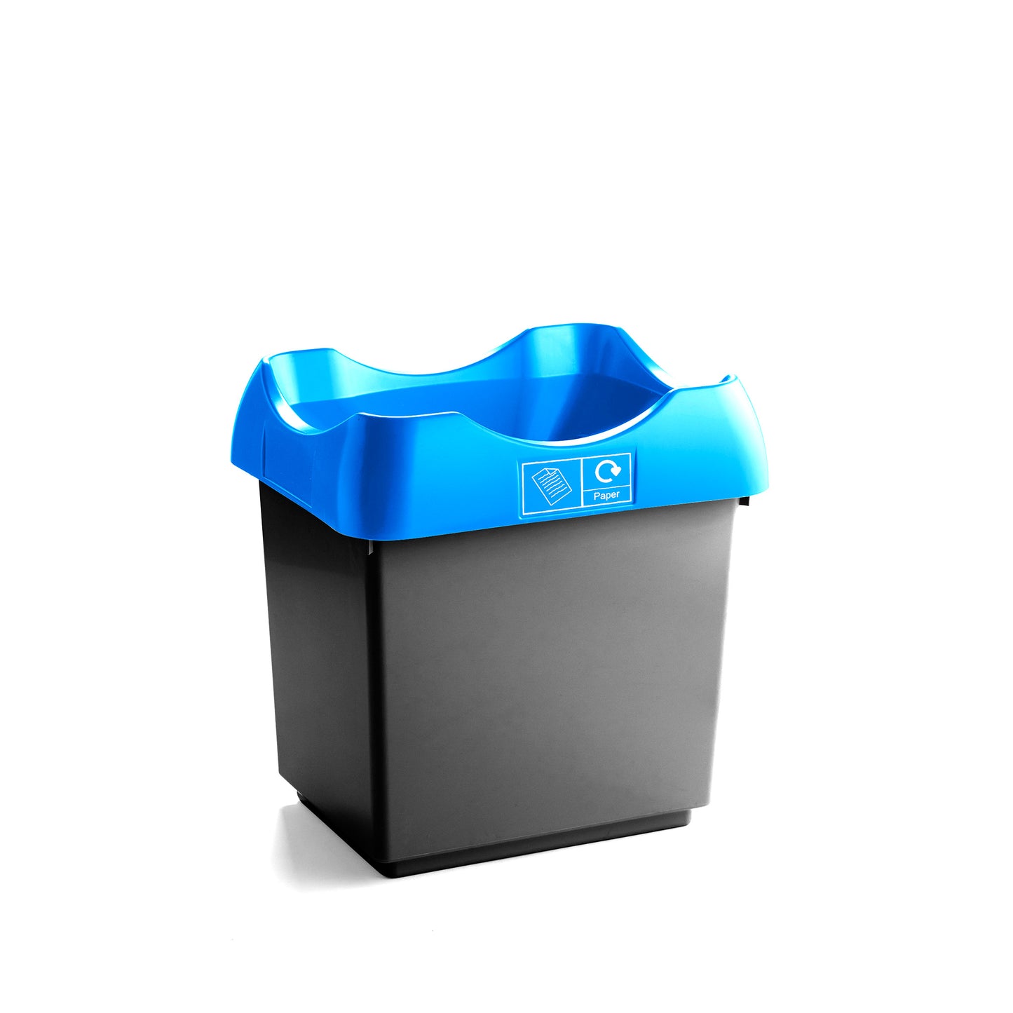 BinLogic UK: 50L Open Top Bin for High-Volume Recycling - Lime Green