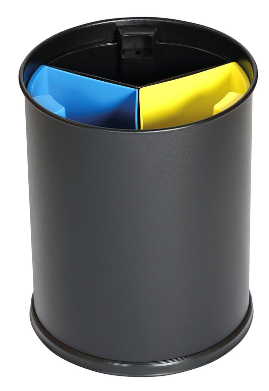 BinLogic UK: 9L Triple-Liner Steel Waste Separation Basket
