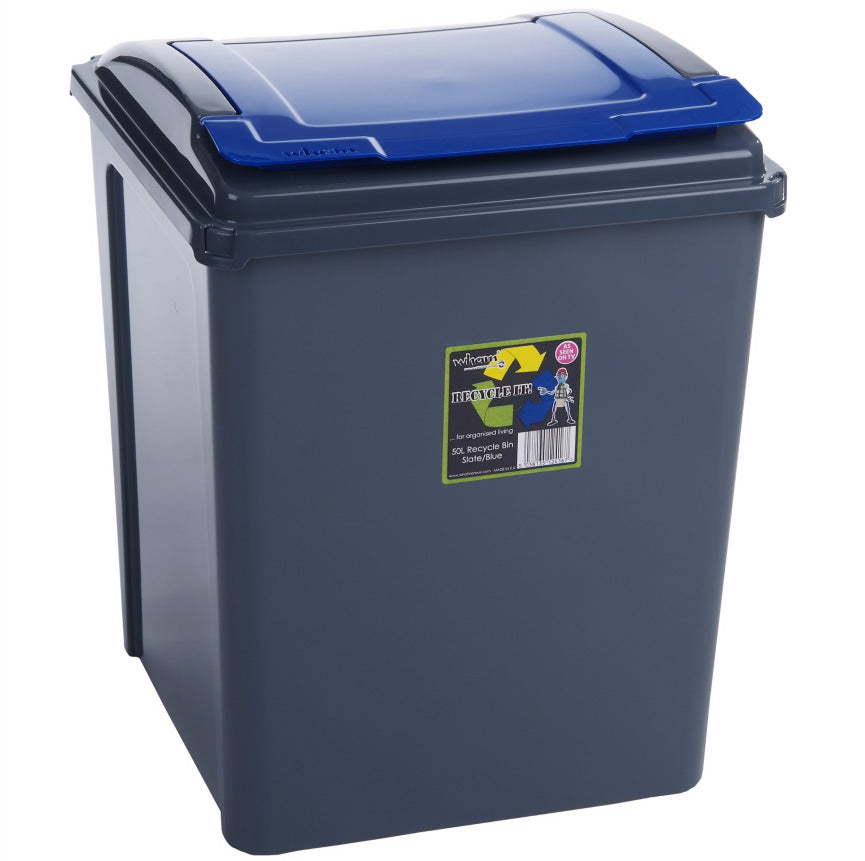BinLogic UK: 50L 'Lift Lid' Recycling Bin for Central Collection
