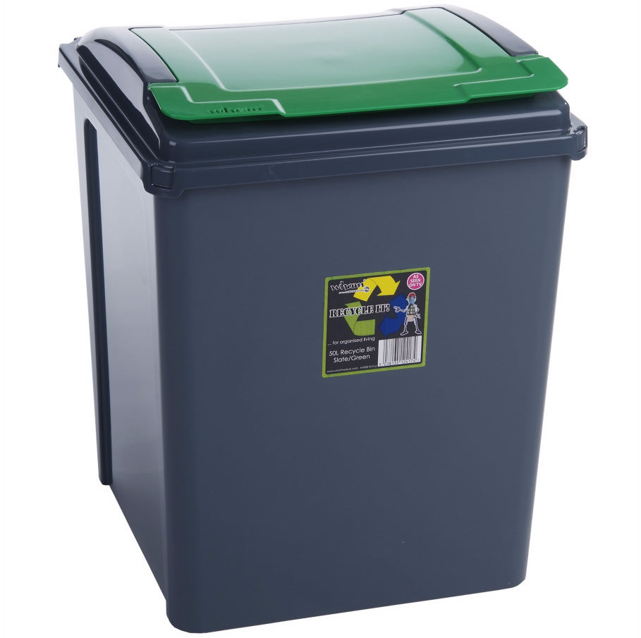 BinLogic UK: 50L 'Lift Lid' Recycling Bin for Central Collection