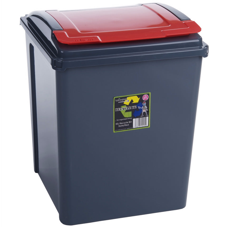 BinLogic UK: 50L 'Lift Lid' Recycling Bin for Central Collection
