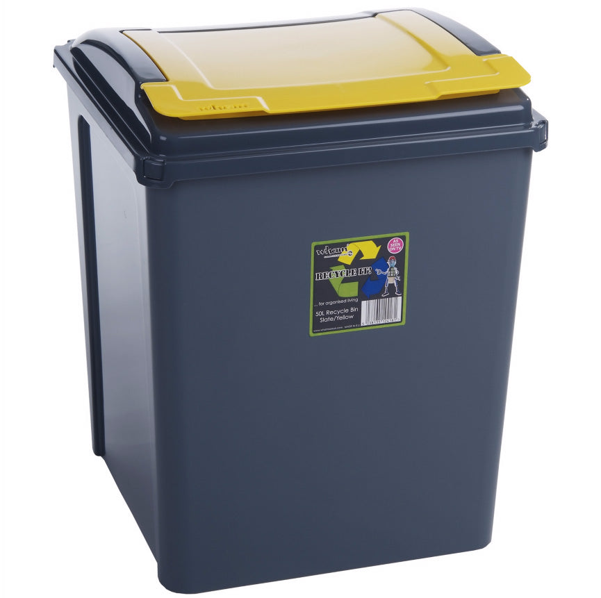 BinLogic UK: 50L 'Lift Lid' Recycling Bin for Central Collection