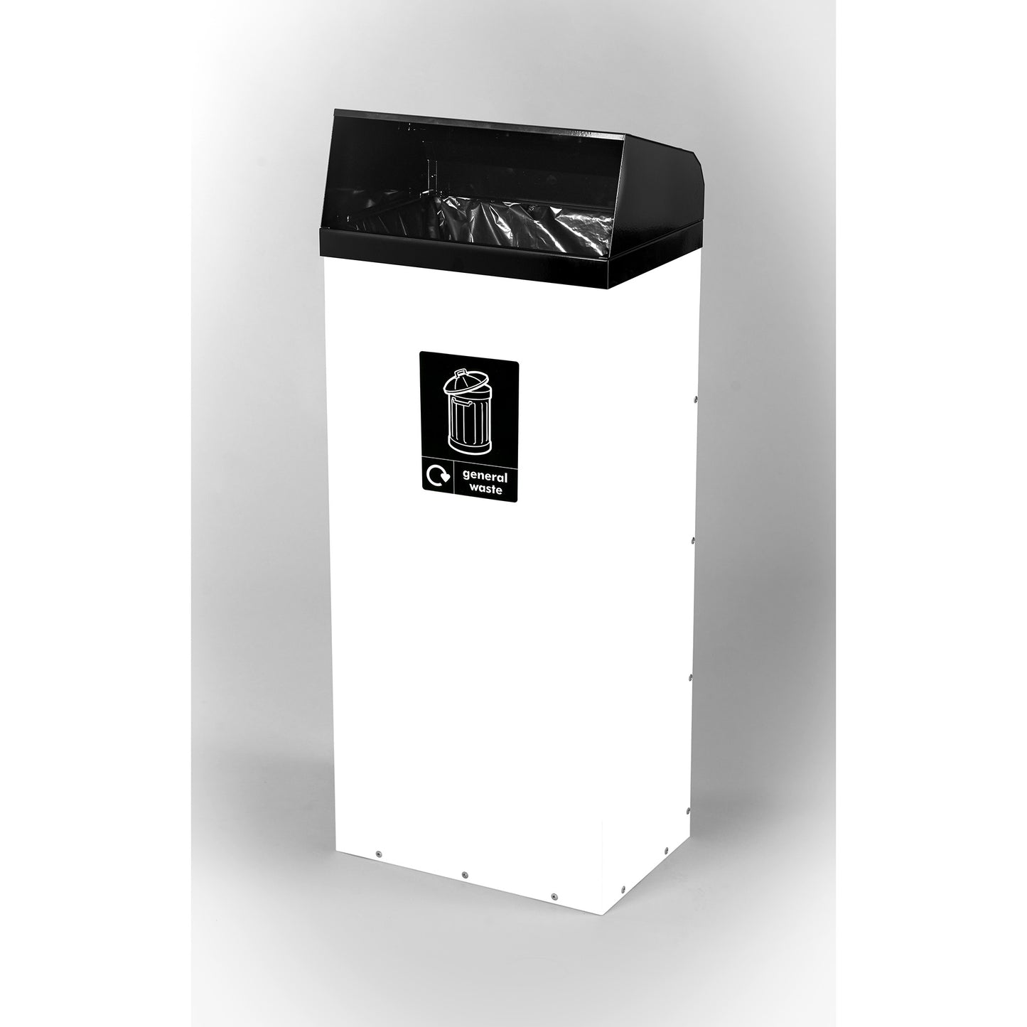 BinLogic UK: 80L Steel Recycling Bin with Open Aperture