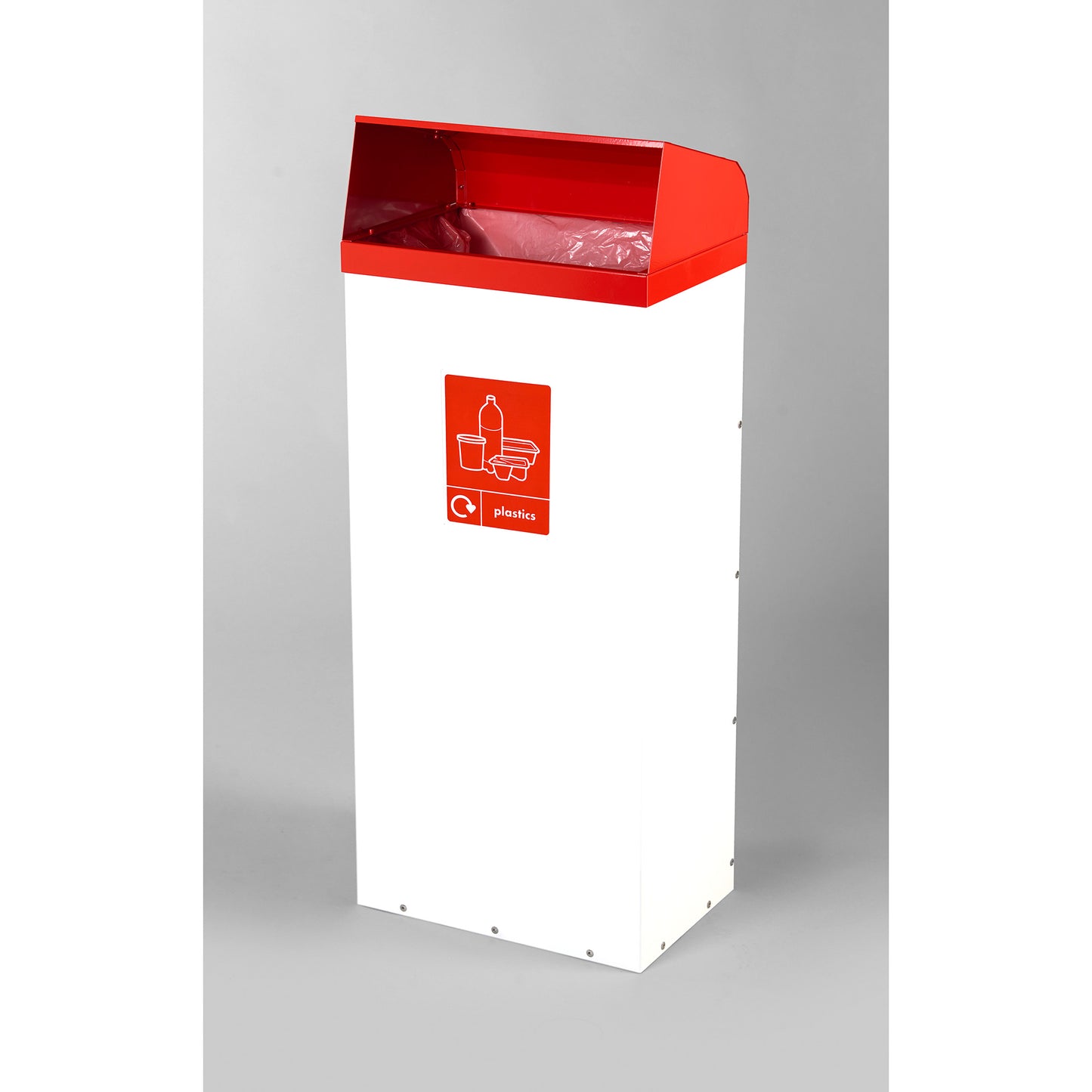 BinLogic UK: 80L Steel Recycling Bin with Open Aperture
